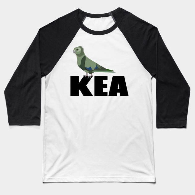 Kea New Zealand Bird Baseball T-Shirt by mailboxdisco